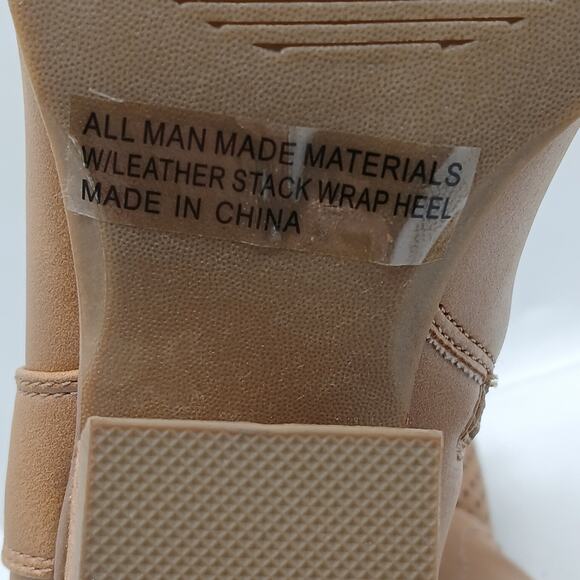 Dolce Vita Kirby Ankle Boot Women 6.5 Tan Western Shoes Cowboy Cowgirl Pointed - Picture 10 of 10